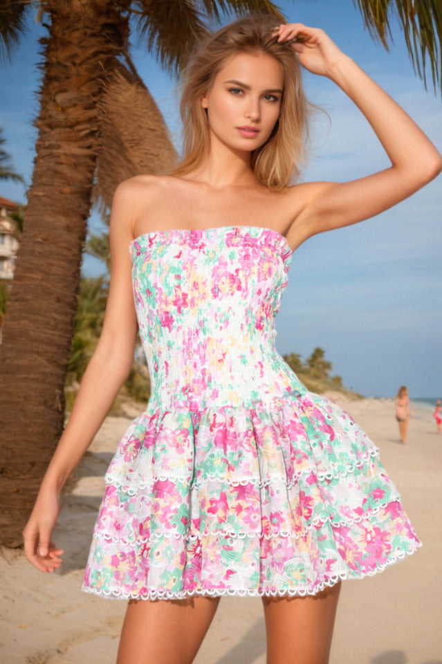 Layered Lined Polyester Dress
