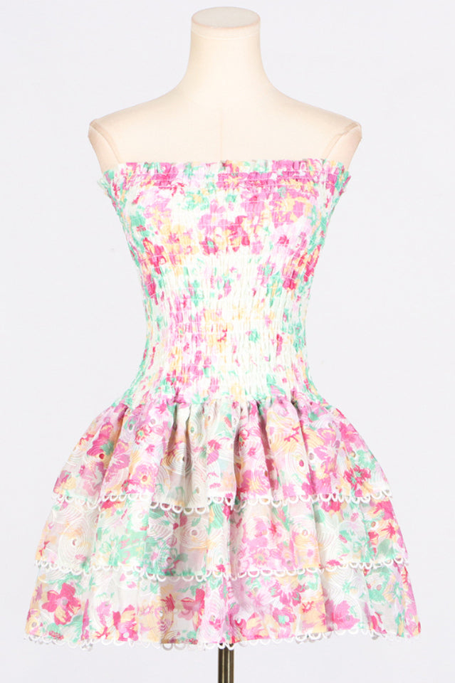 Layered Lined Polyester Dress