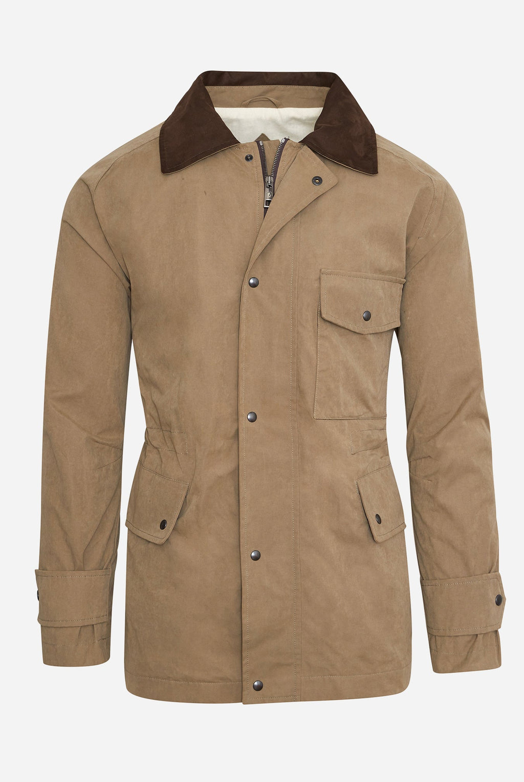 Field Coat in Taupe Canvas