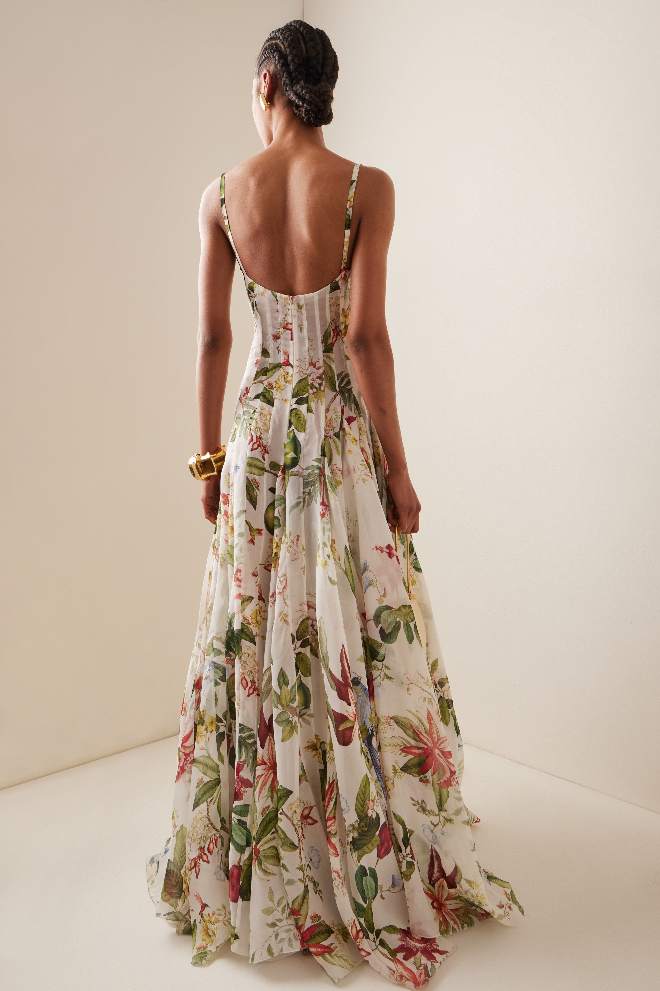 Sweetheart Ruched Backless Dress