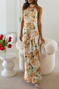 Backless Halter Dress