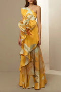 Flounce Elegant Long Dress