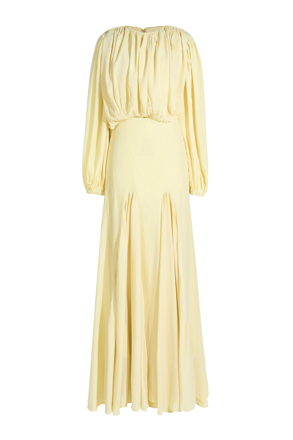 Lantern Sleeve Maxi Party Dress