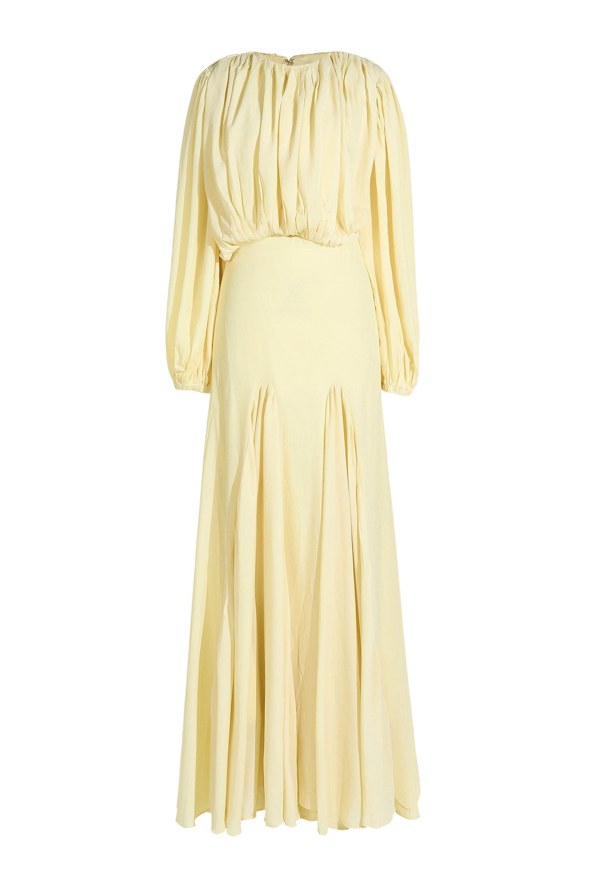Lantern Sleeve Maxi Party Dress