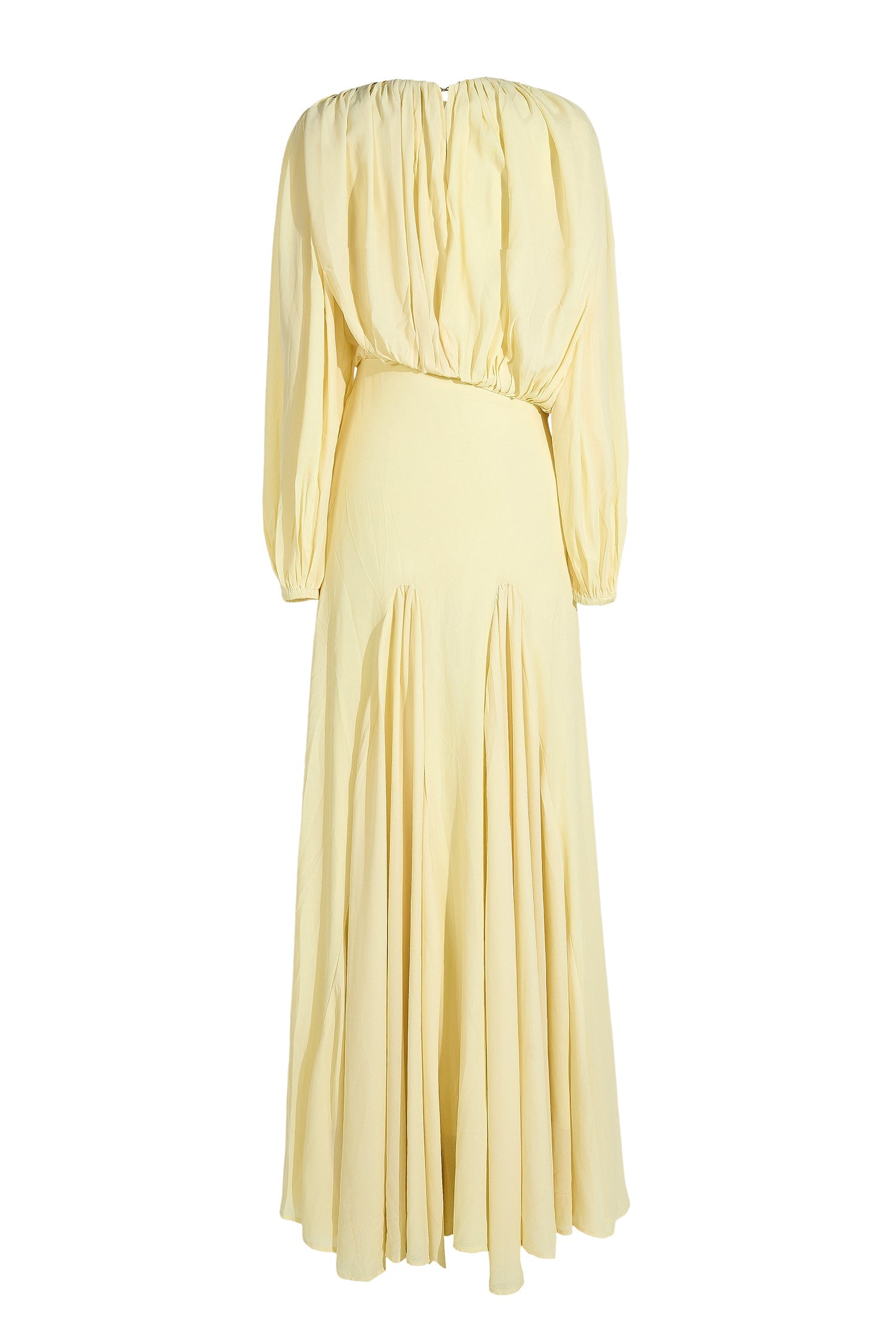 Lantern Sleeve Maxi Party Dress