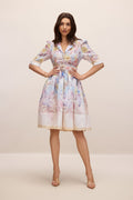 Belted Retro Lace Midi-Mini