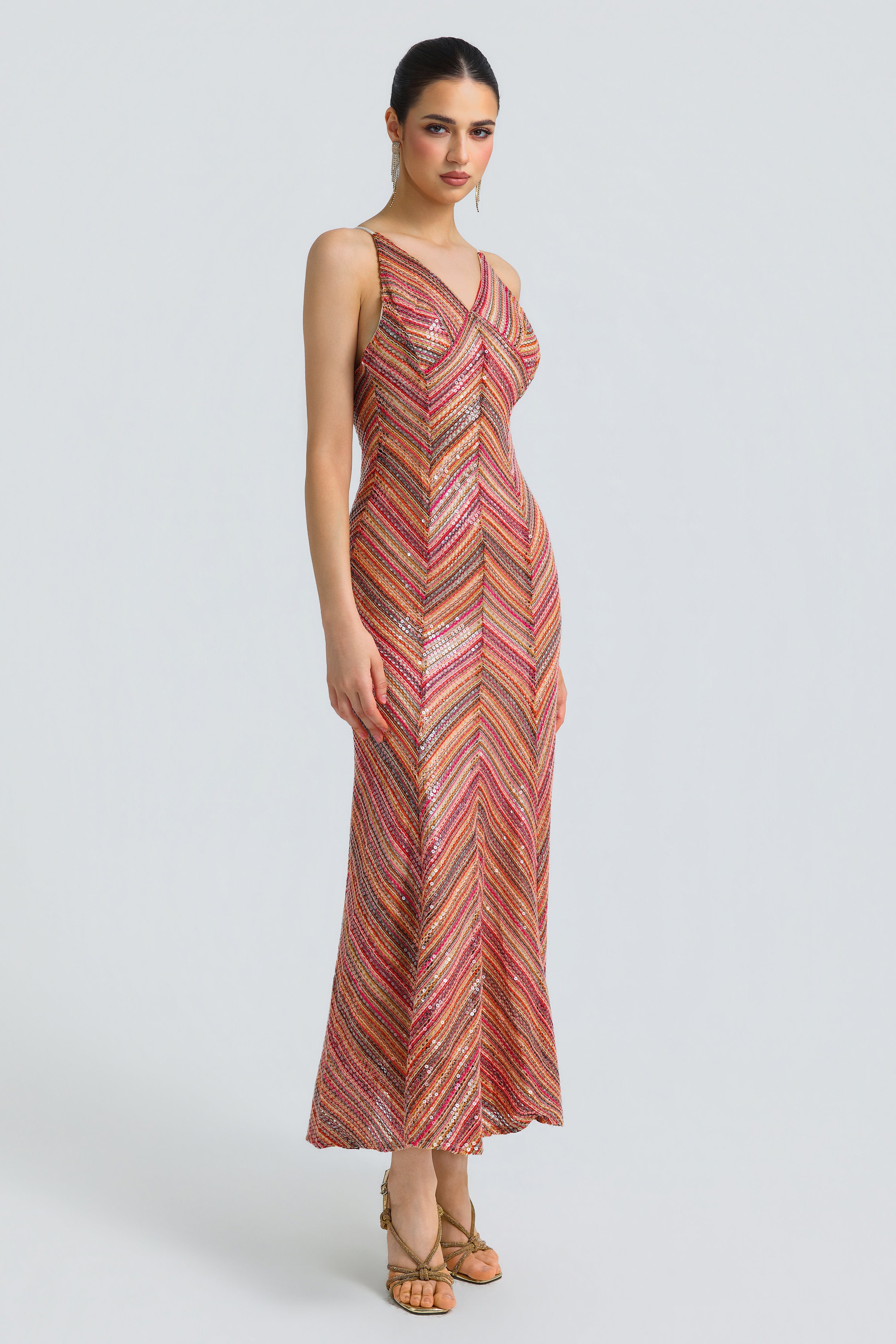 Sleeveless Split Party Midi