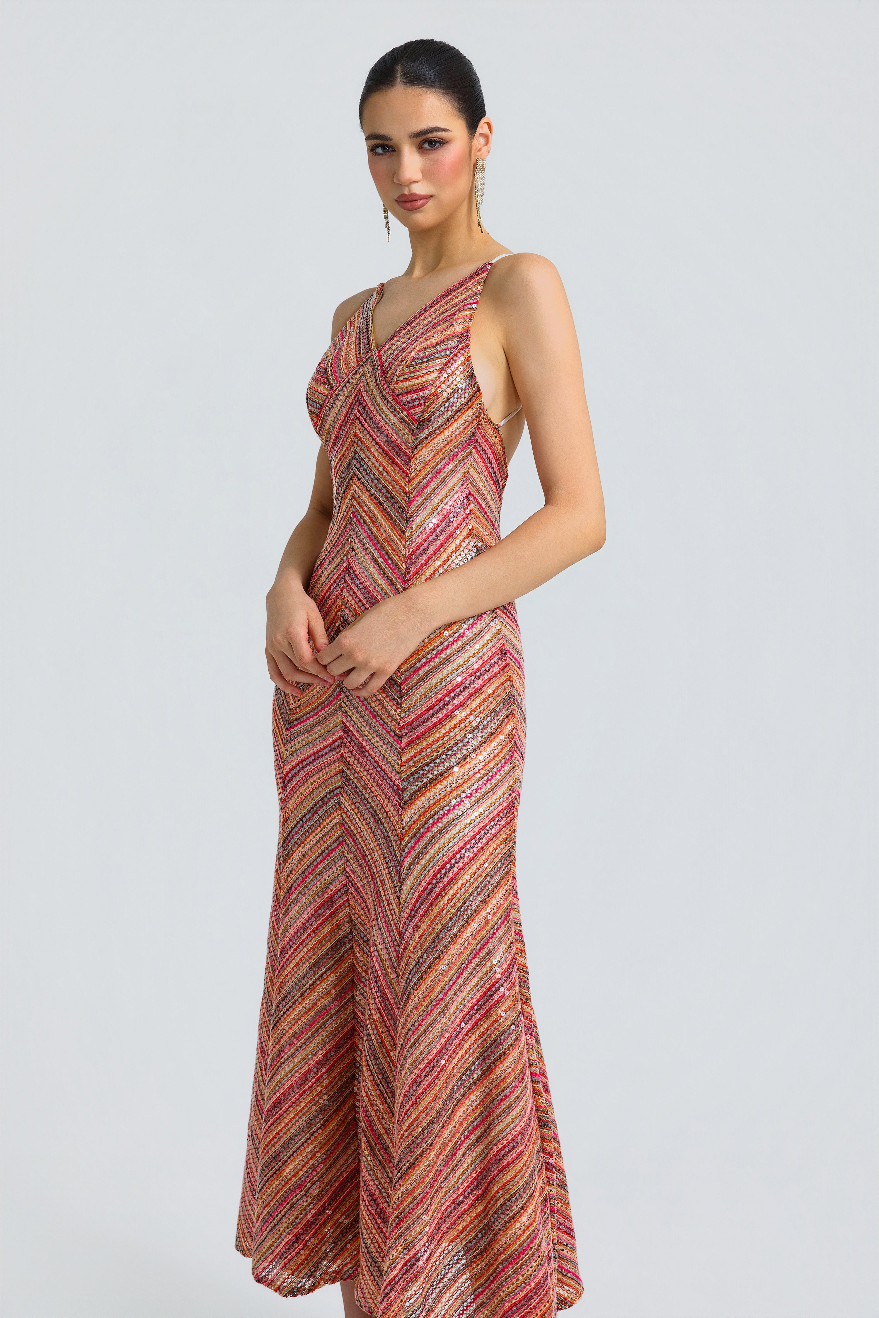 Sleeveless Split Party Midi