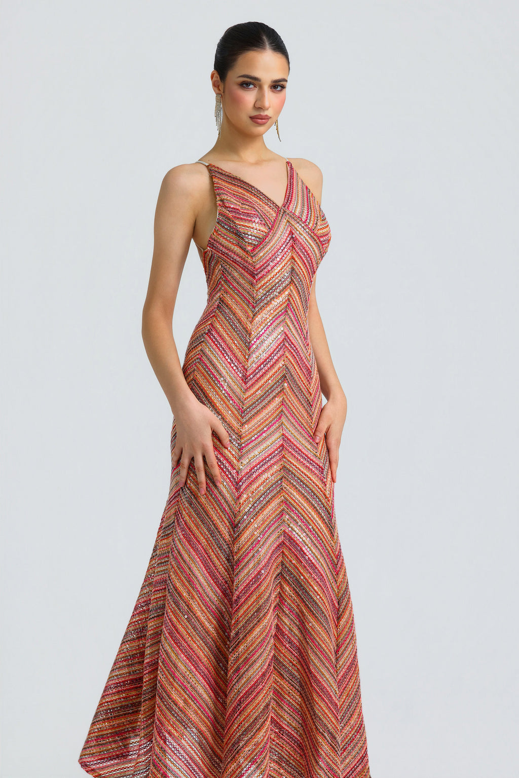 Sleeveless Split Party Midi
