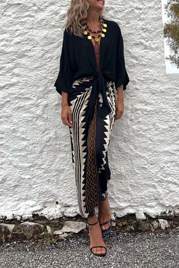 Loose Drape Polyester Maxi