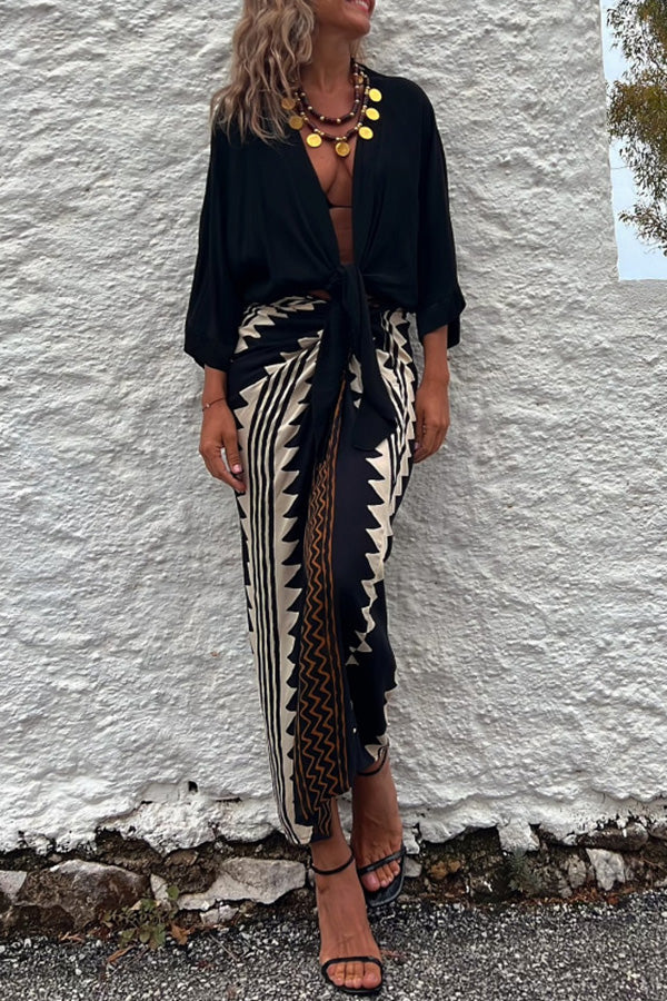 Loose Drape Polyester Maxi