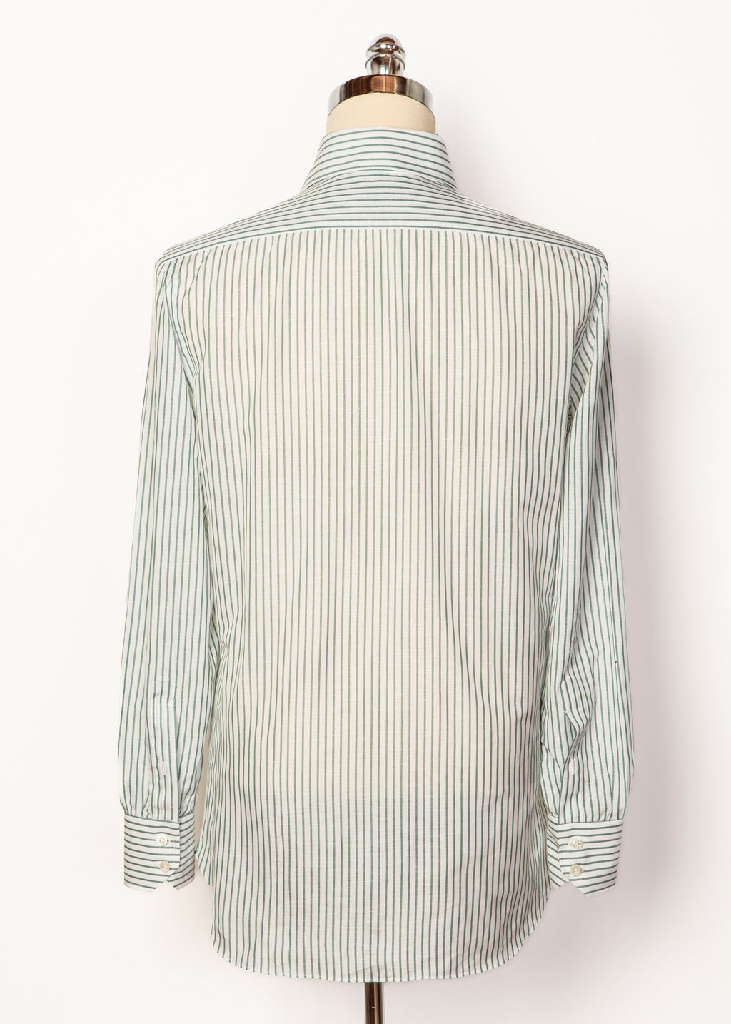 Classic Shirt in White Sage Stripes