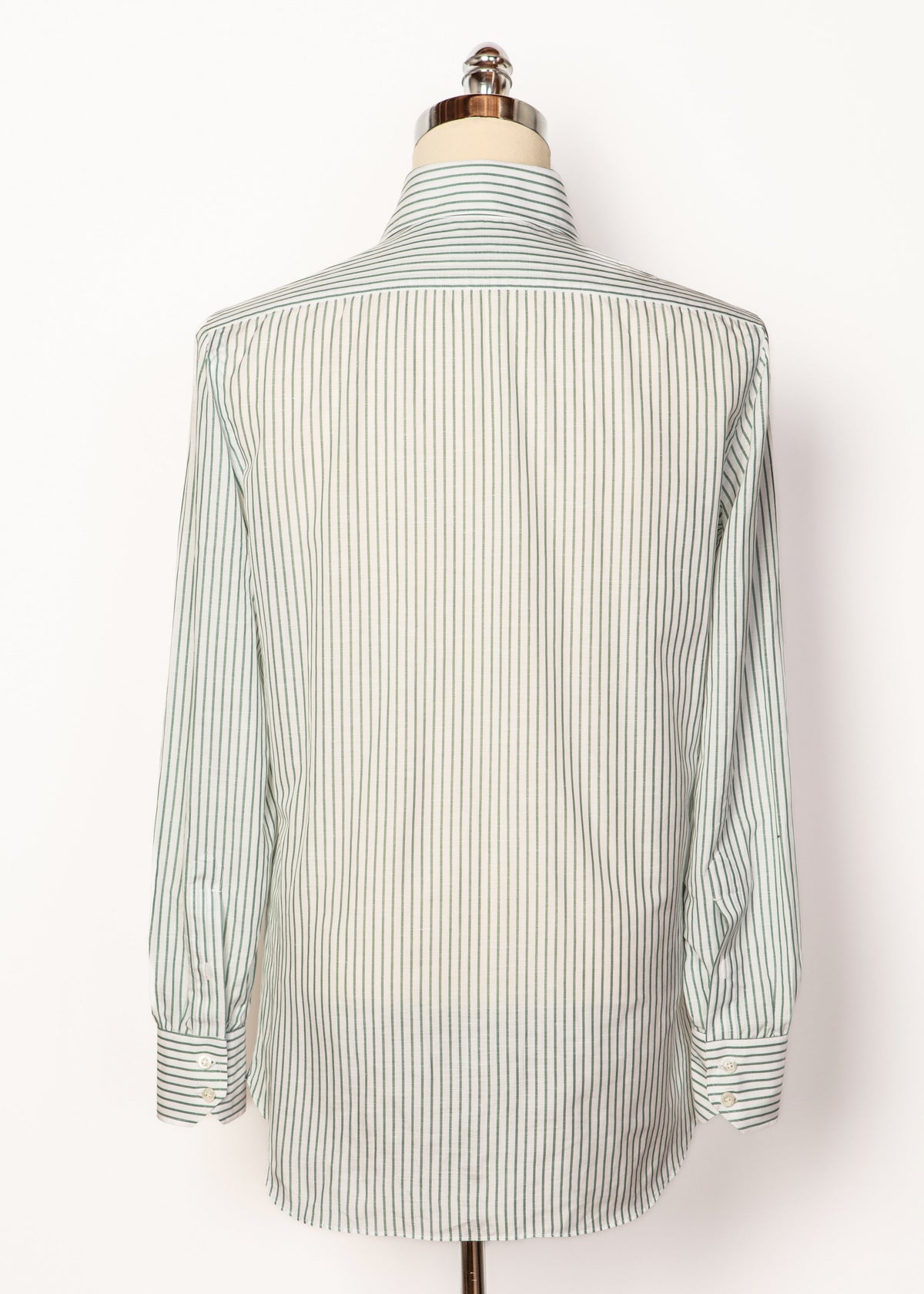 Classic Shirt in White Sage Stripes