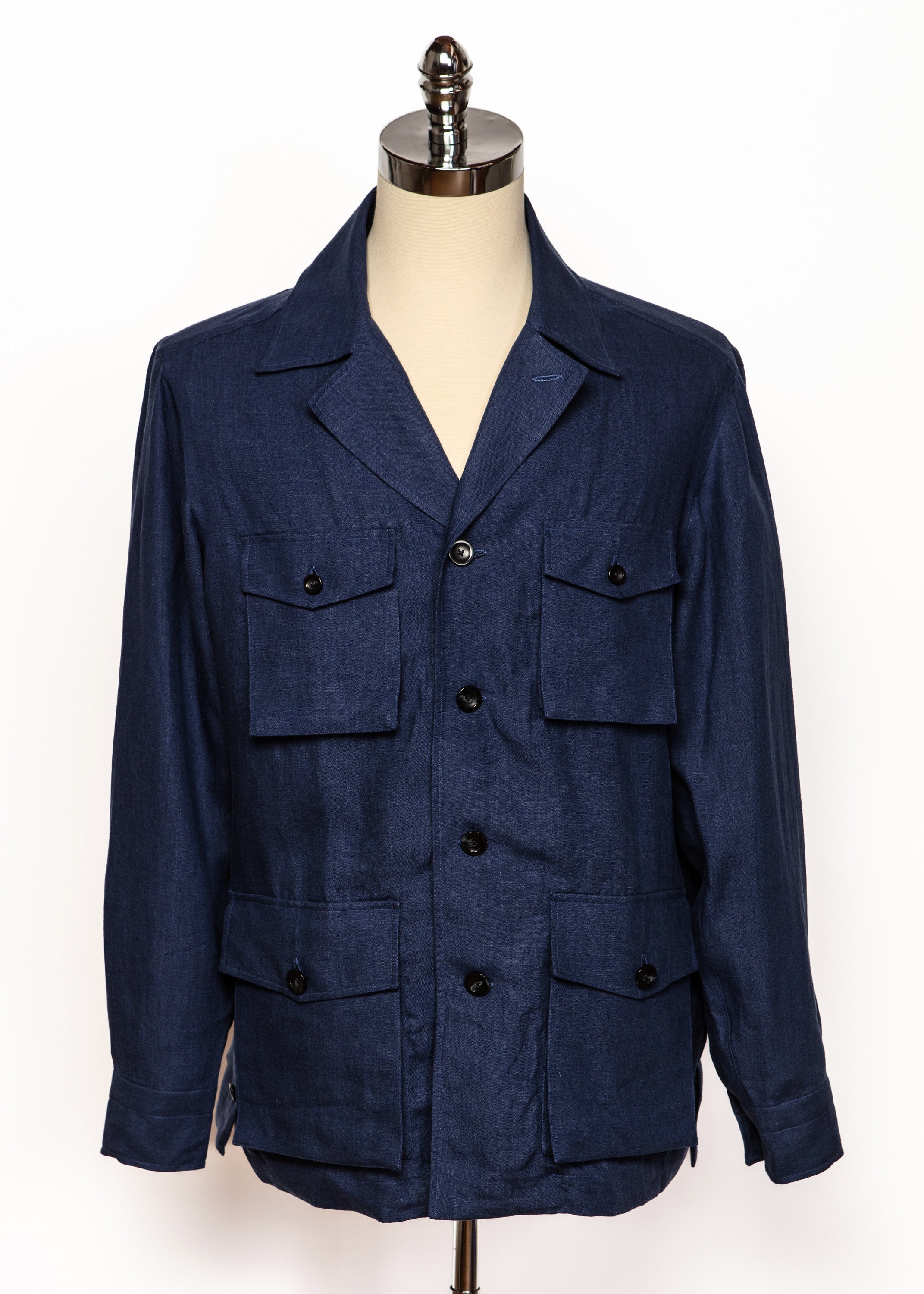 Unlined over shirt in safari style