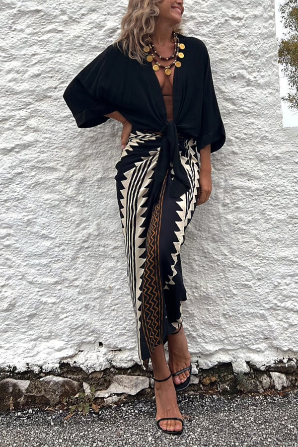 Loose Drape Polyester Maxi