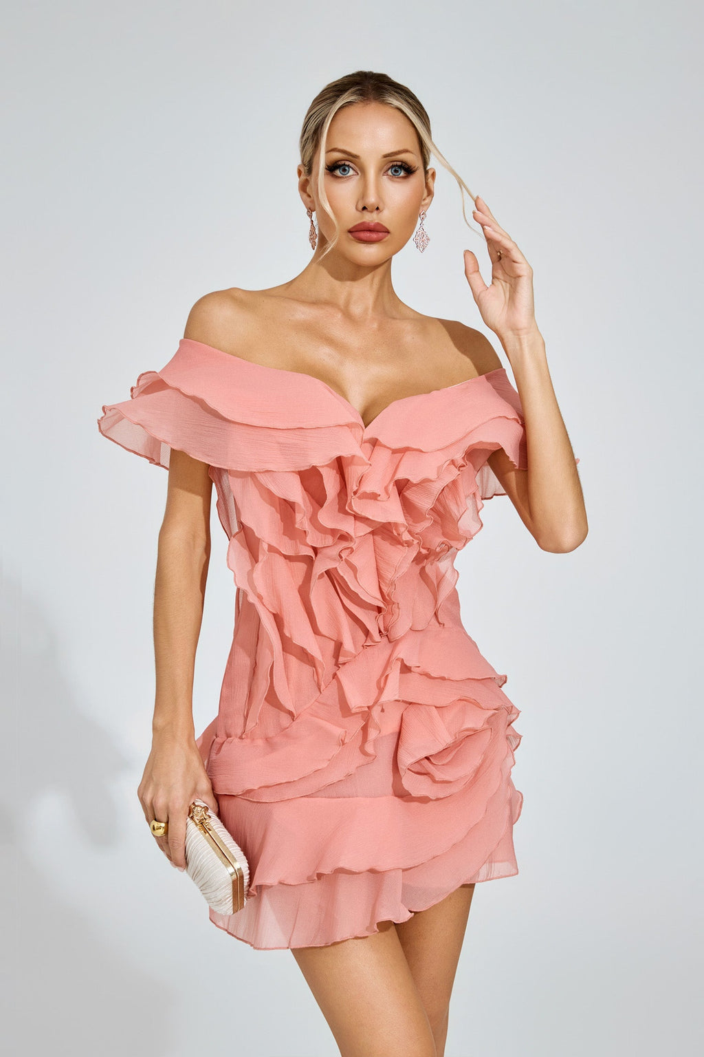 Cascading Airy Ruffle Mini