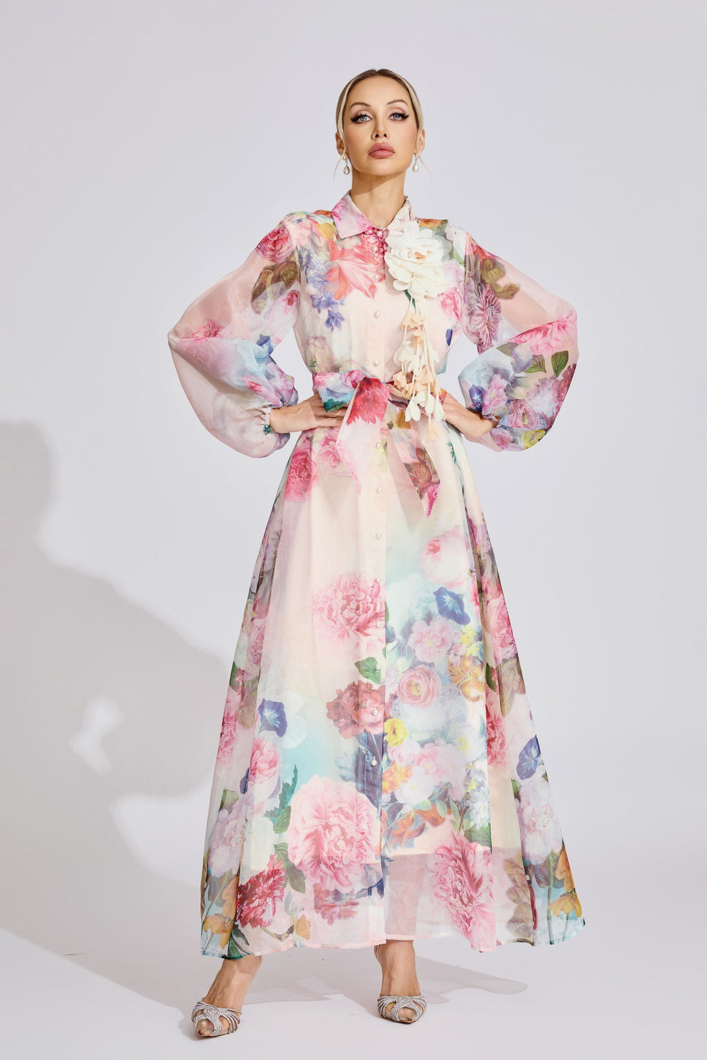 Lantern Sleeve Vintage Maxi