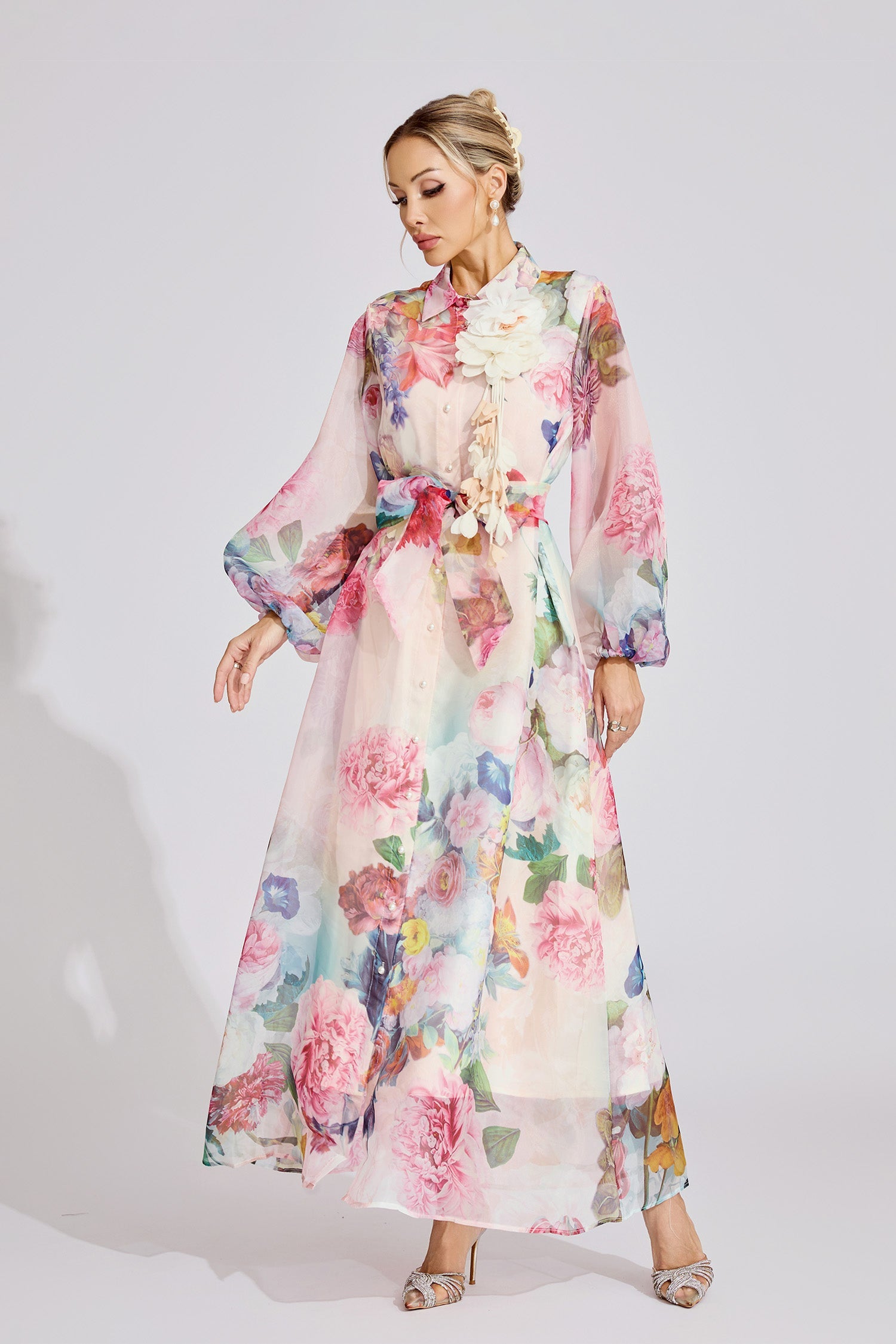 Lantern Sleeve Vintage Maxi