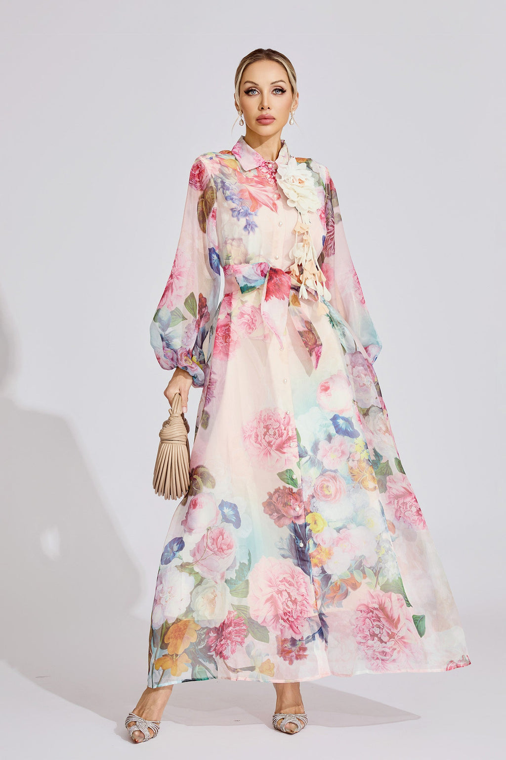 Lantern Sleeve Vintage Maxi
