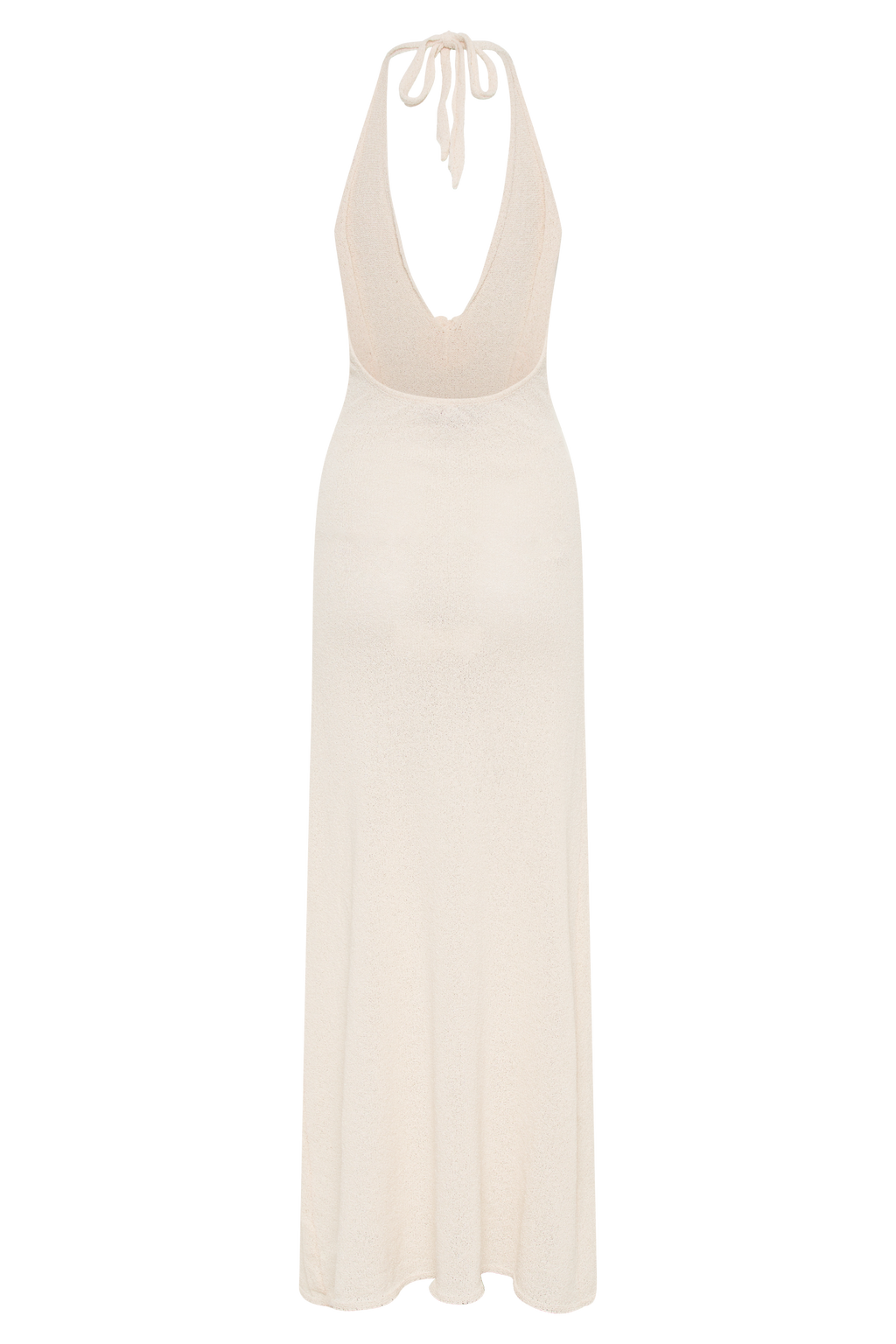 Halter Open Back Knit Dress