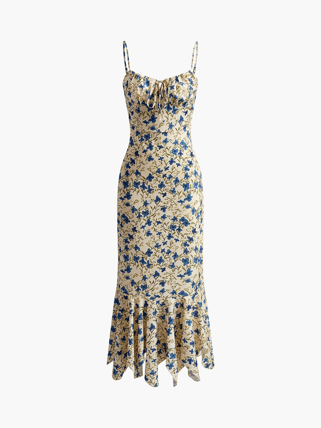 Rayon Collarless Sleeveless Dress