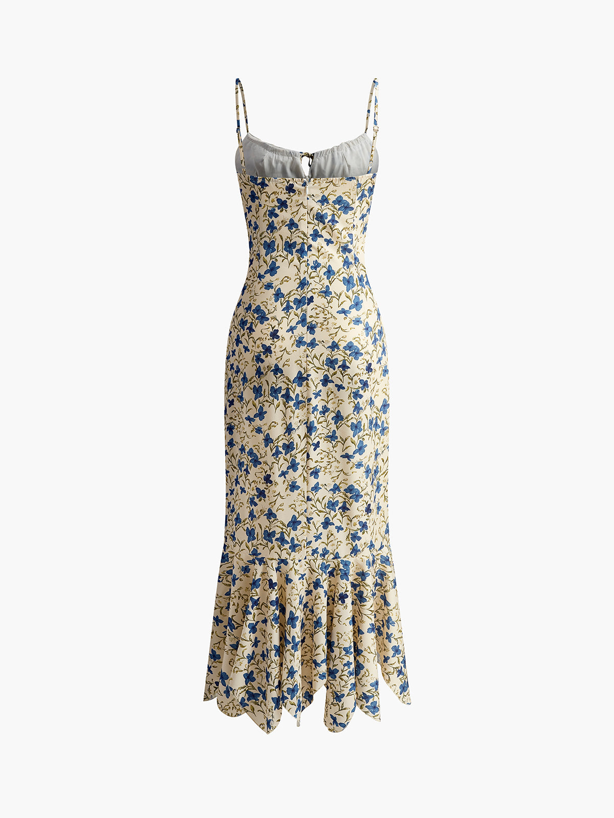 Rayon Collarless Sleeveless Dress