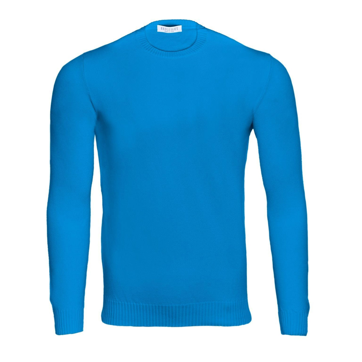Crafted Honeycomb Cotton Crewneck‌
