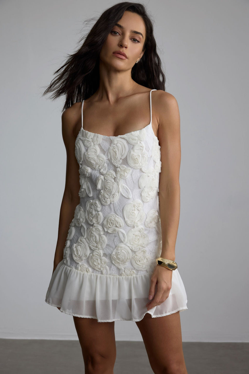 Sweetheart Floral Pleat Mini