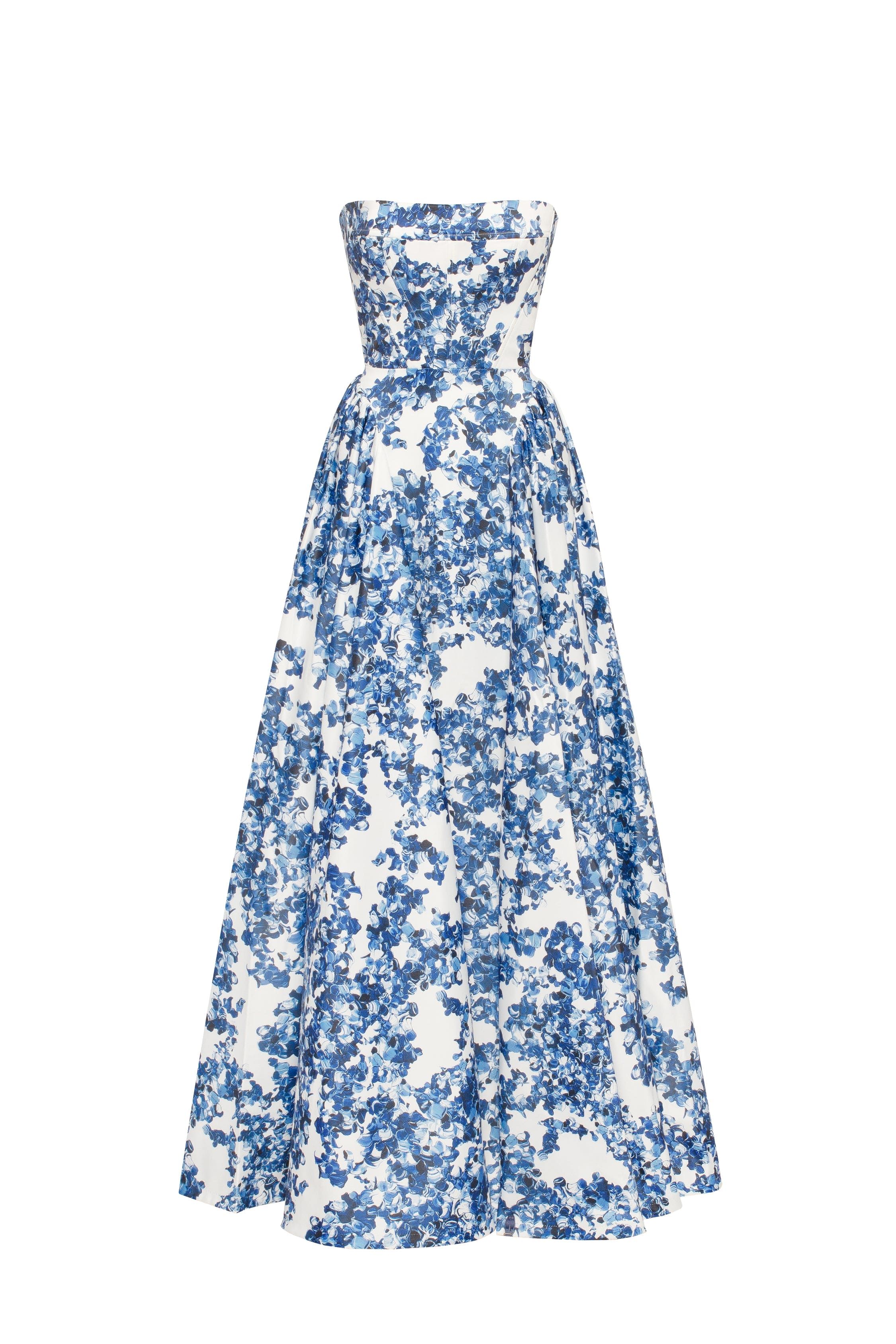 Picnic Blue Print Dress