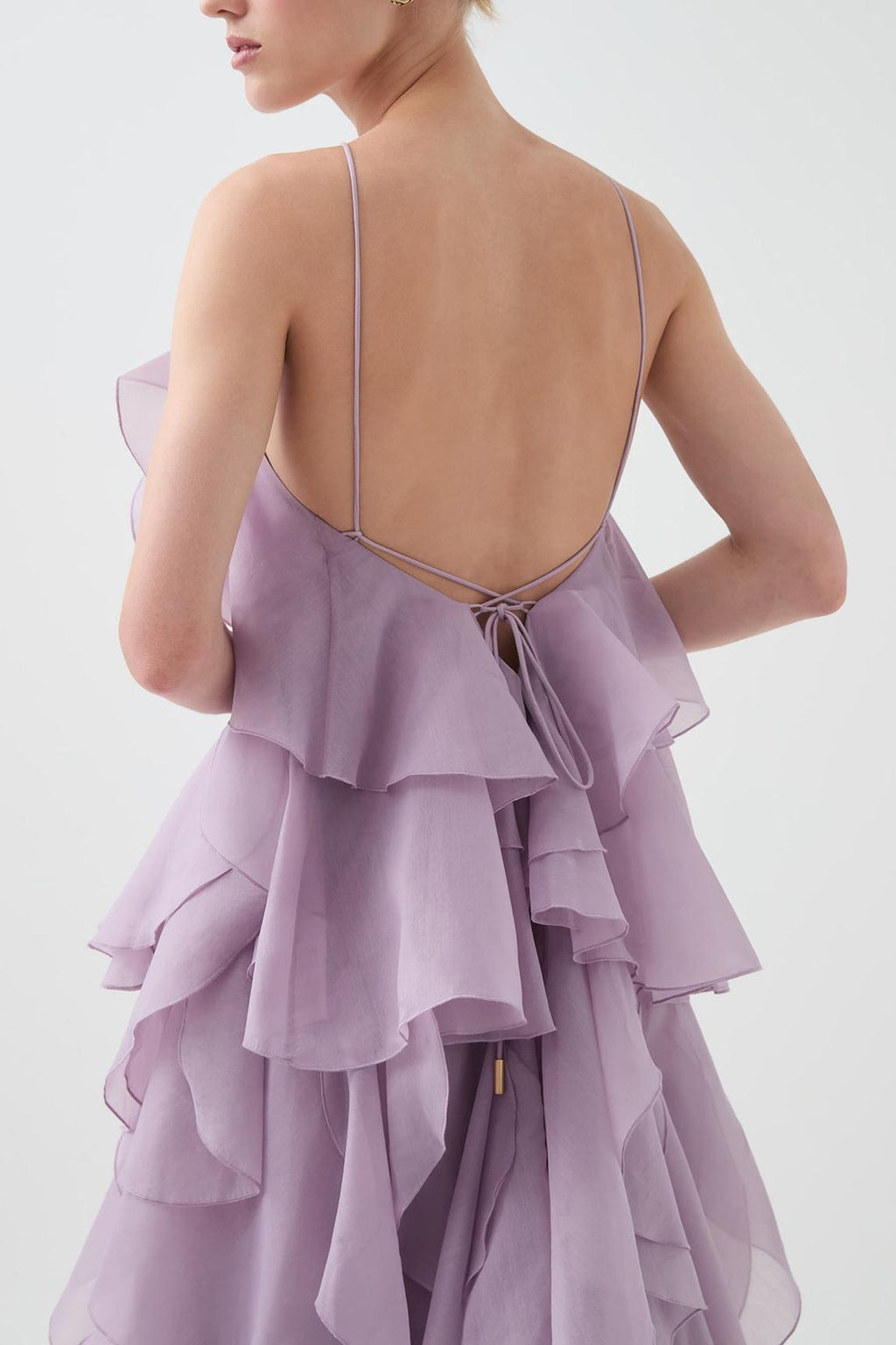 Frill Sleeveless Maxi Dress