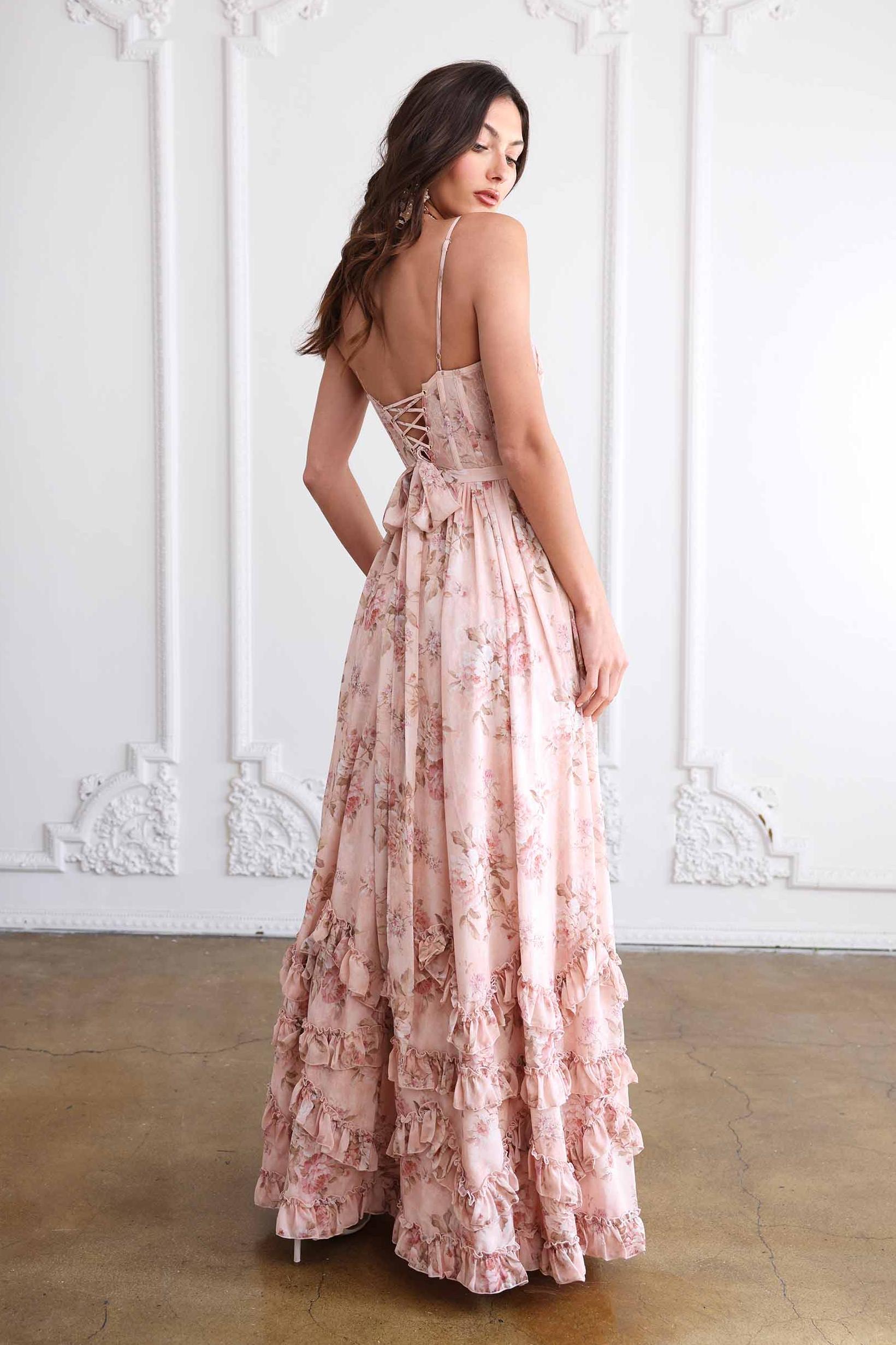Frilled Picnic Maxi Dress