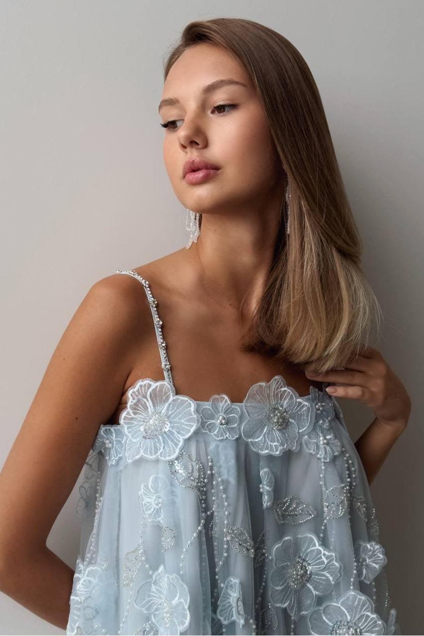 Sleeveless Blue Romance Mini