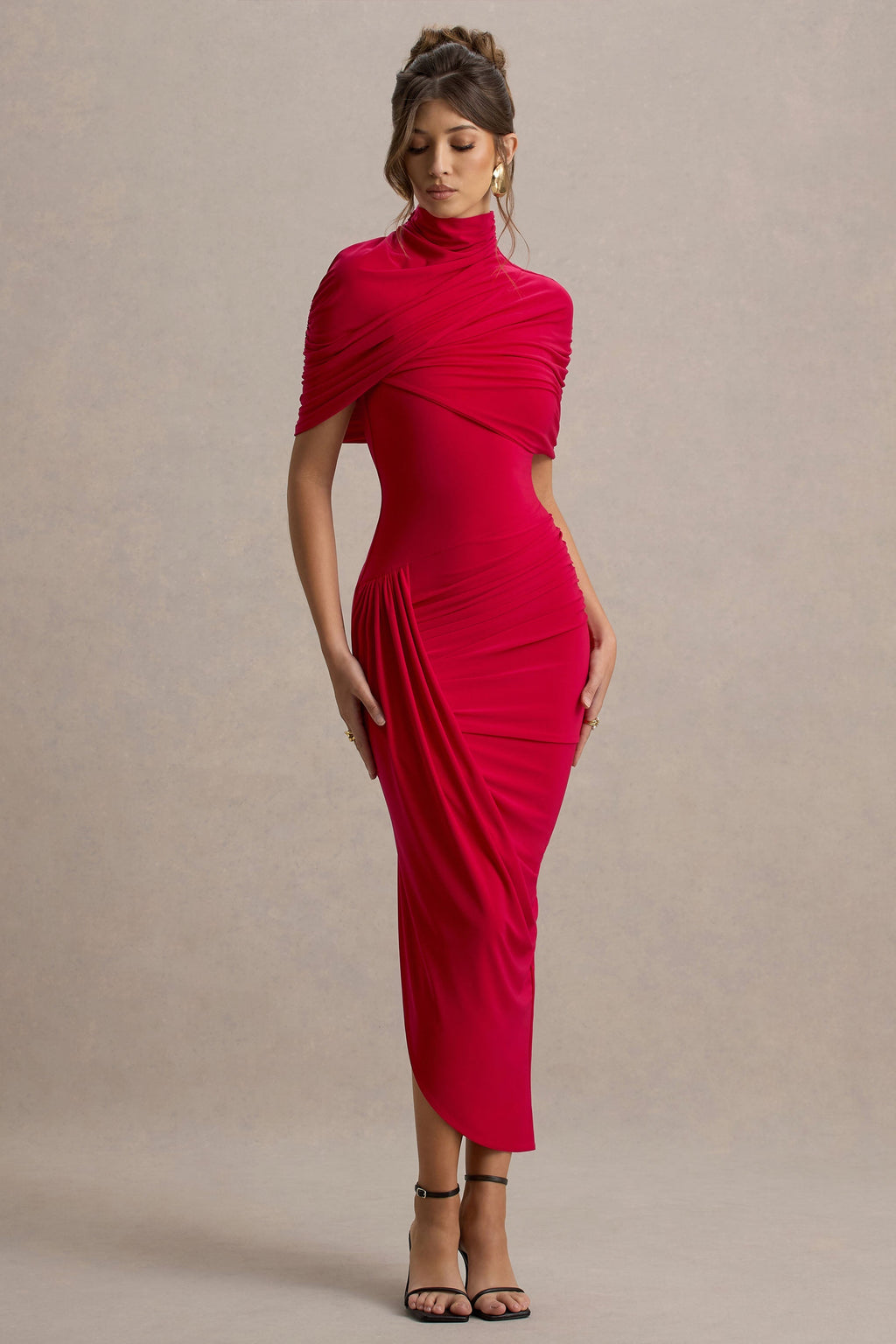 Cape Yellow Sleeve Midi