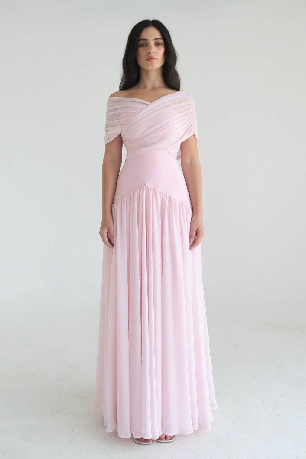 High-Stretch Crisscross Sleeve Midi