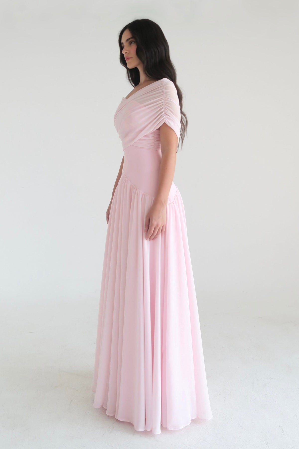 High-Stretch Crisscross Sleeve Midi