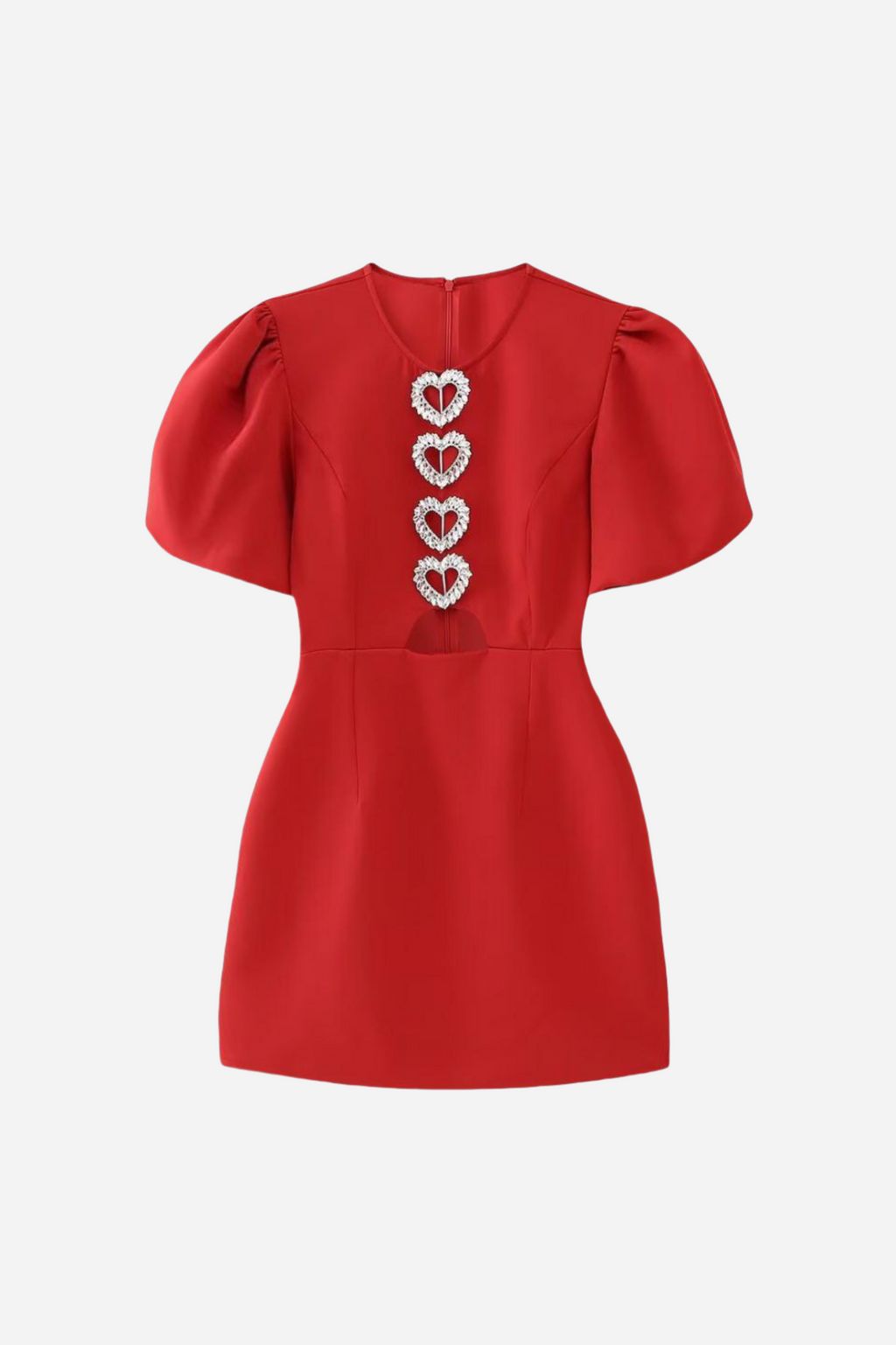Flattering Straight Hem Puff Mini