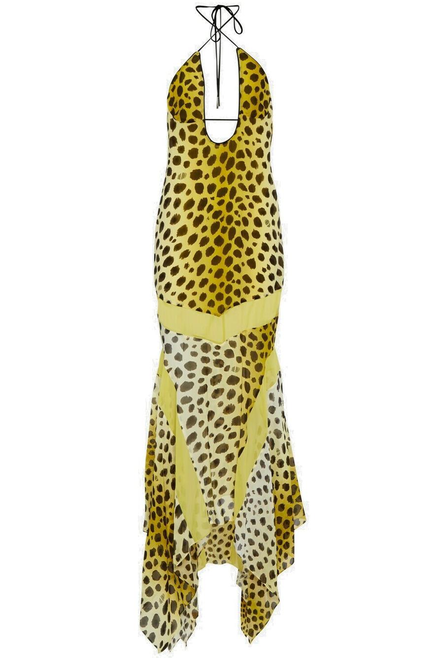 Leopard Halter Yellow Maxi