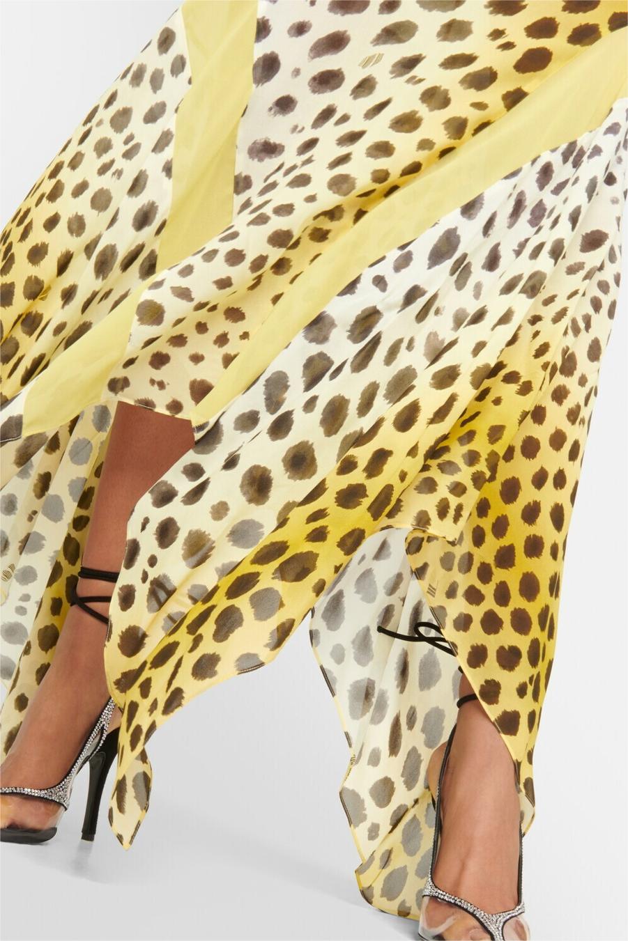 Leopard Halter Yellow Maxi