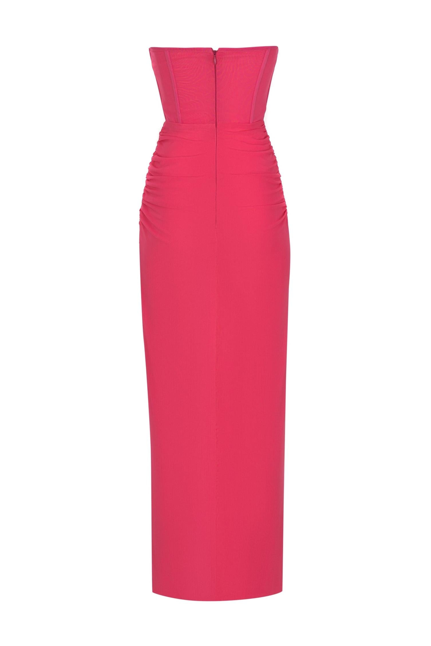 White Rhinestone Bandage Dress