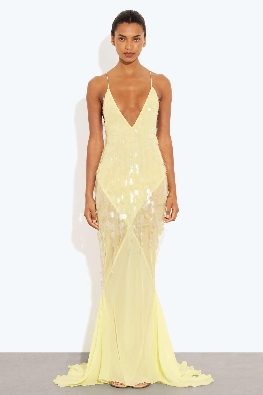 Pink High-Stretch Backless Maxi