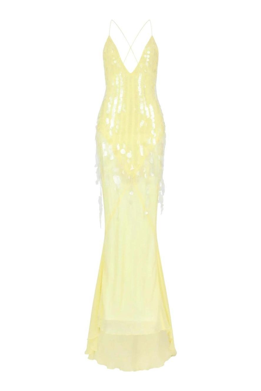 Pink High-Stretch Backless Maxi