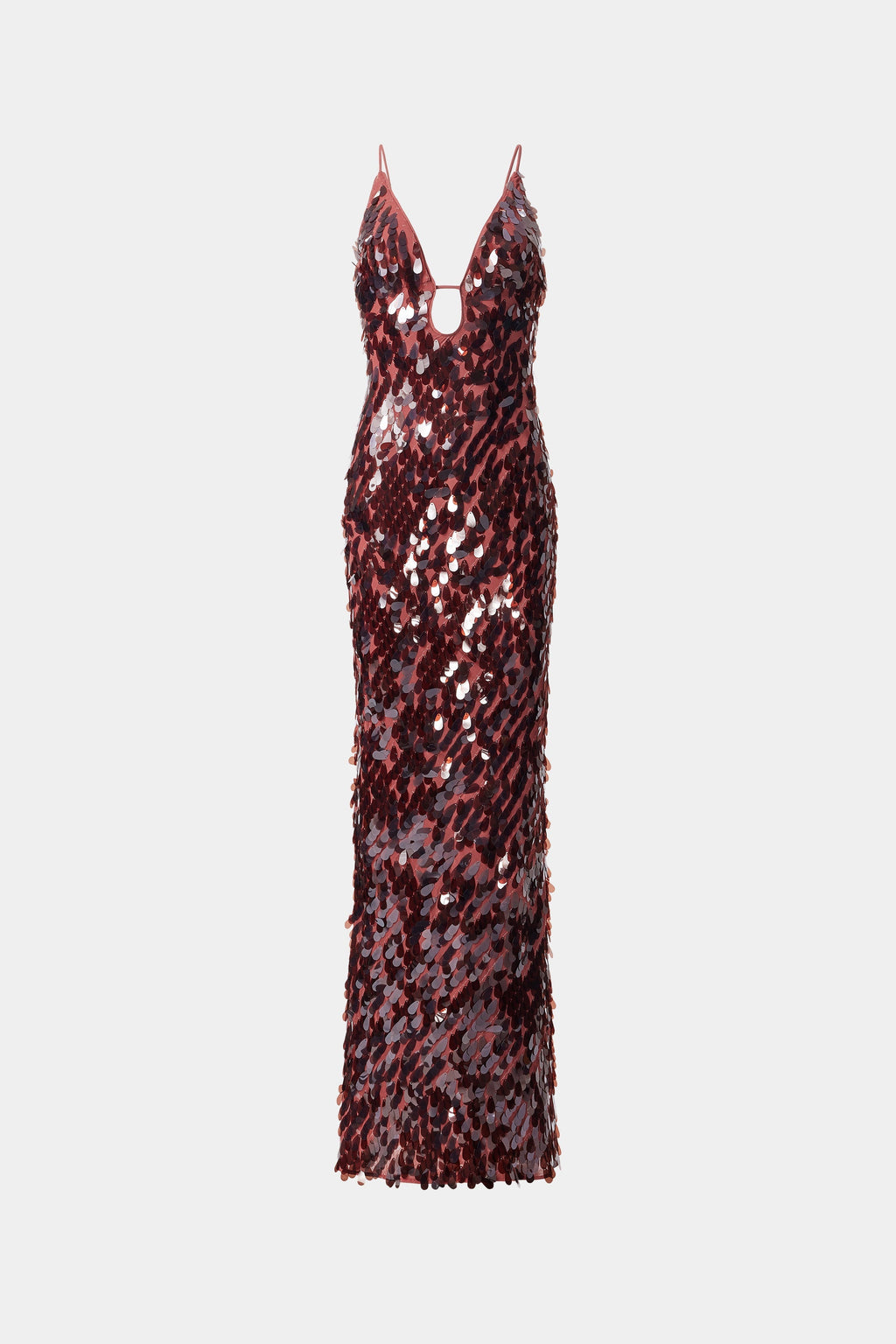Sleeveless Low-Stretch Red Sequin