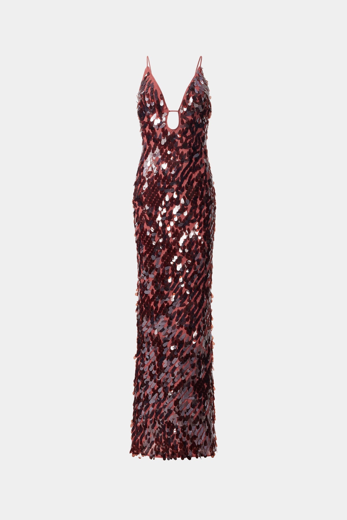 Sleeveless Low-Stretch Red Sequin