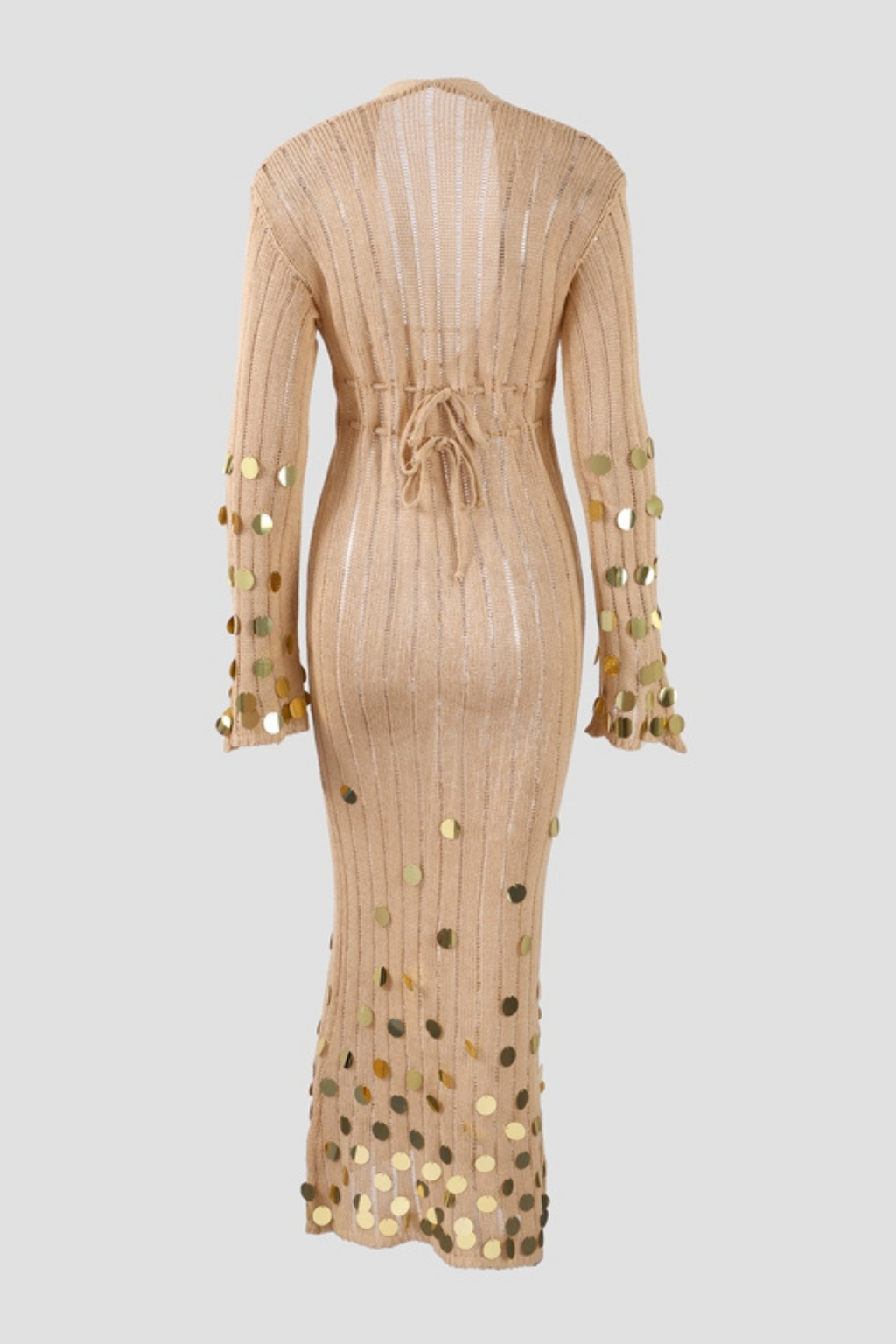 Mid-Stretch Sequin Maxi Dress