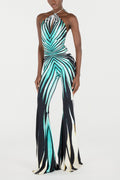 Stripe Sleeveless Cut-Out Jumpsuit