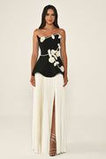 Bandage Long-Sleeve Contrast Mini