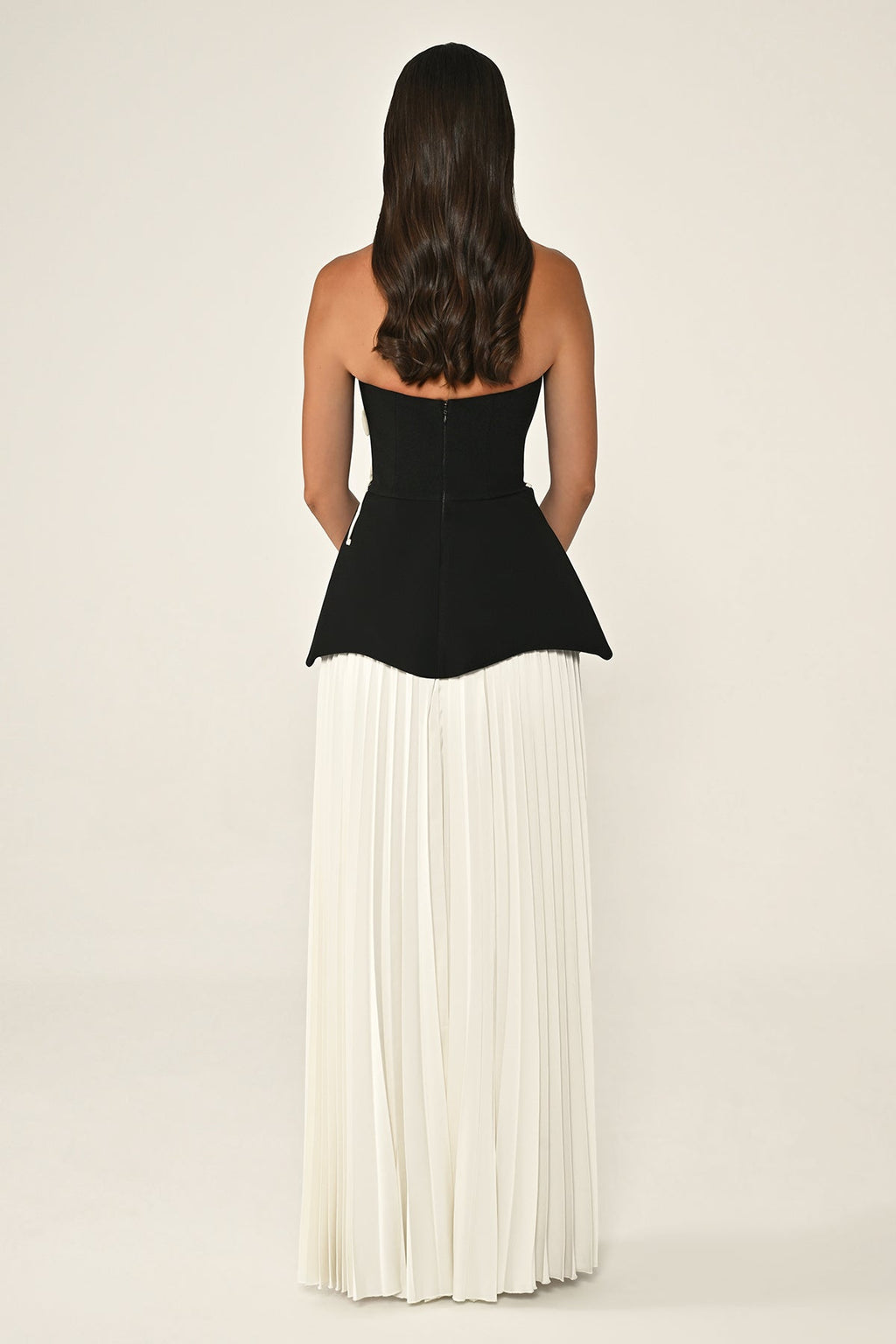 Bandage Long-Sleeve Contrast Mini