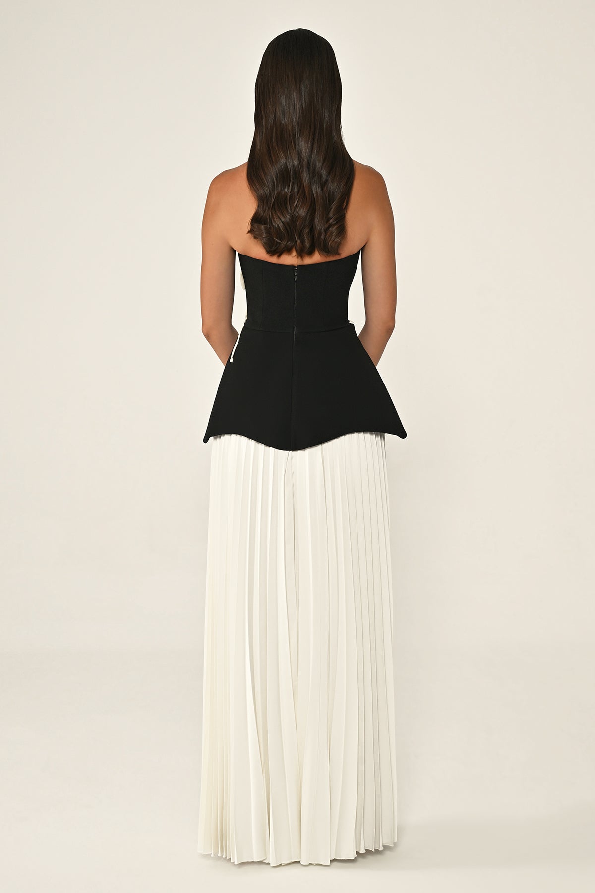 Bandage Long-Sleeve Contrast Mini