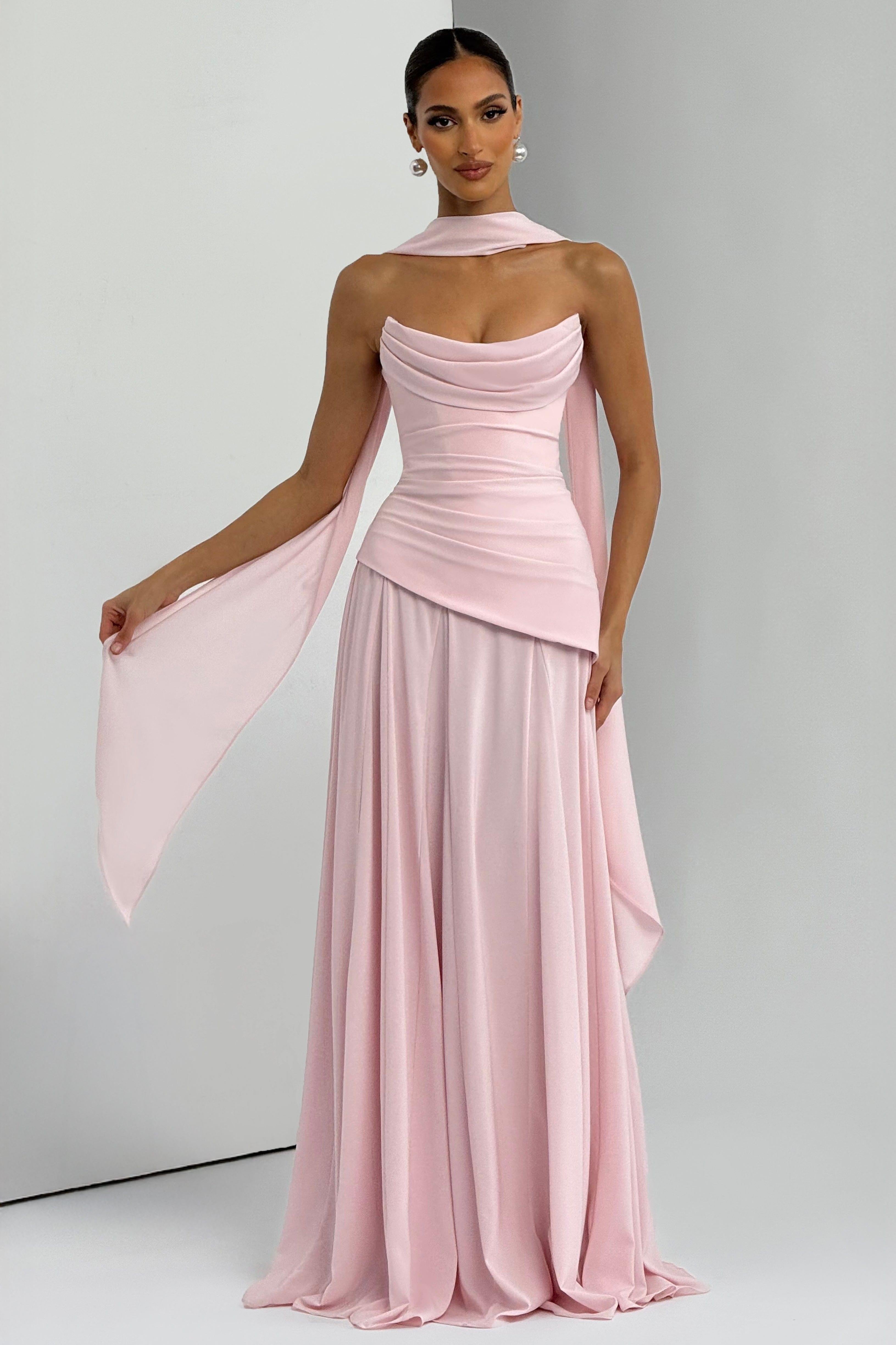 Double-Layer Chiffon Tie-Up Maxi