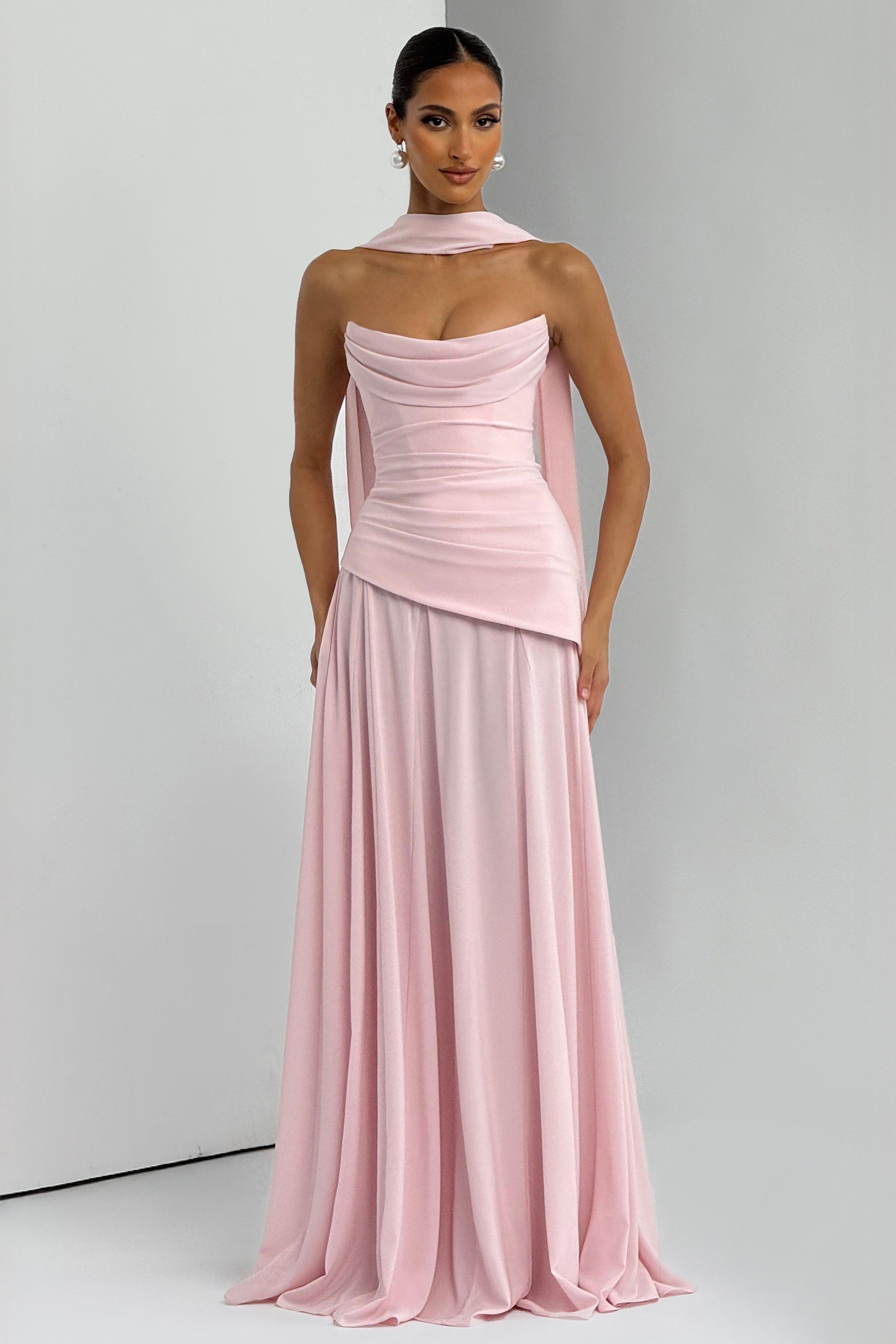 Double-Layer Chiffon Tie-Up Maxi